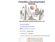 Tablet Screenshot of paladinodevelopmentgroup.com